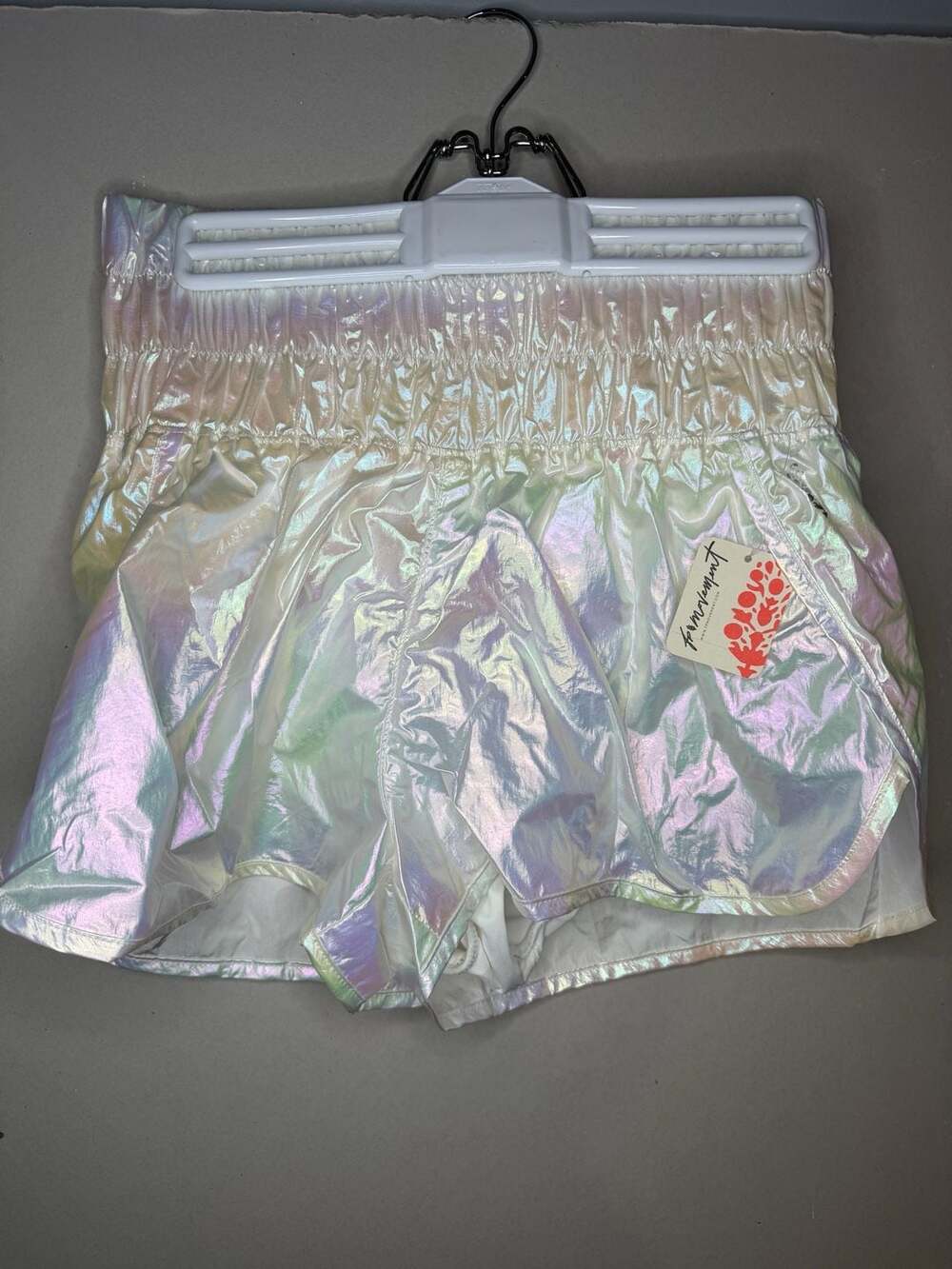 FP Movement The Way Home Shorts Size S Iridescent White